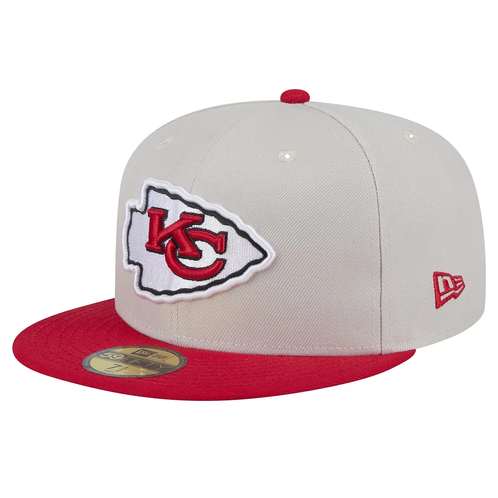 Casquette ajustée Stoney 59FIFTY des Chiefs de Kansas City New Era pour hommes