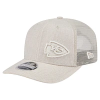 Men's New Era Natural Kansas City Chiefs Flawless 9SEVENTY Stretch-Snap Hat