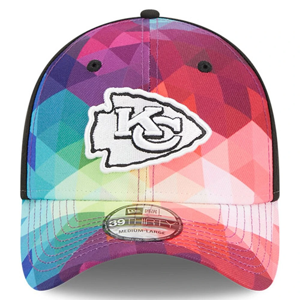 Men's New Era  Pink Kansas City Chiefs 2023 NFL Crucial Catch 39THIRTY Flex Hat