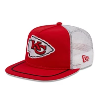 Casquette réglable Original Classic Golfer Kansas City Chiefs New Era pour homme, rouge/blanc