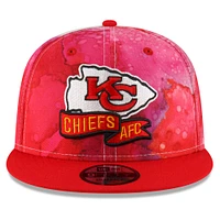 Men's New Era Red Kansas City Chiefs 2022 Sideline - 9FIFTY Ink Dye Snapback Hat