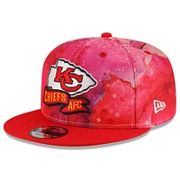 Men's New Era Red Kansas City Chiefs 2022 Sideline - 9FIFTY Ink Dye Snapback Hat