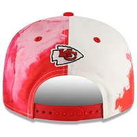 Men's New Era Red Kansas City Chiefs 2022 Sideline - 9FIFTY Ink Dye Snapback Hat