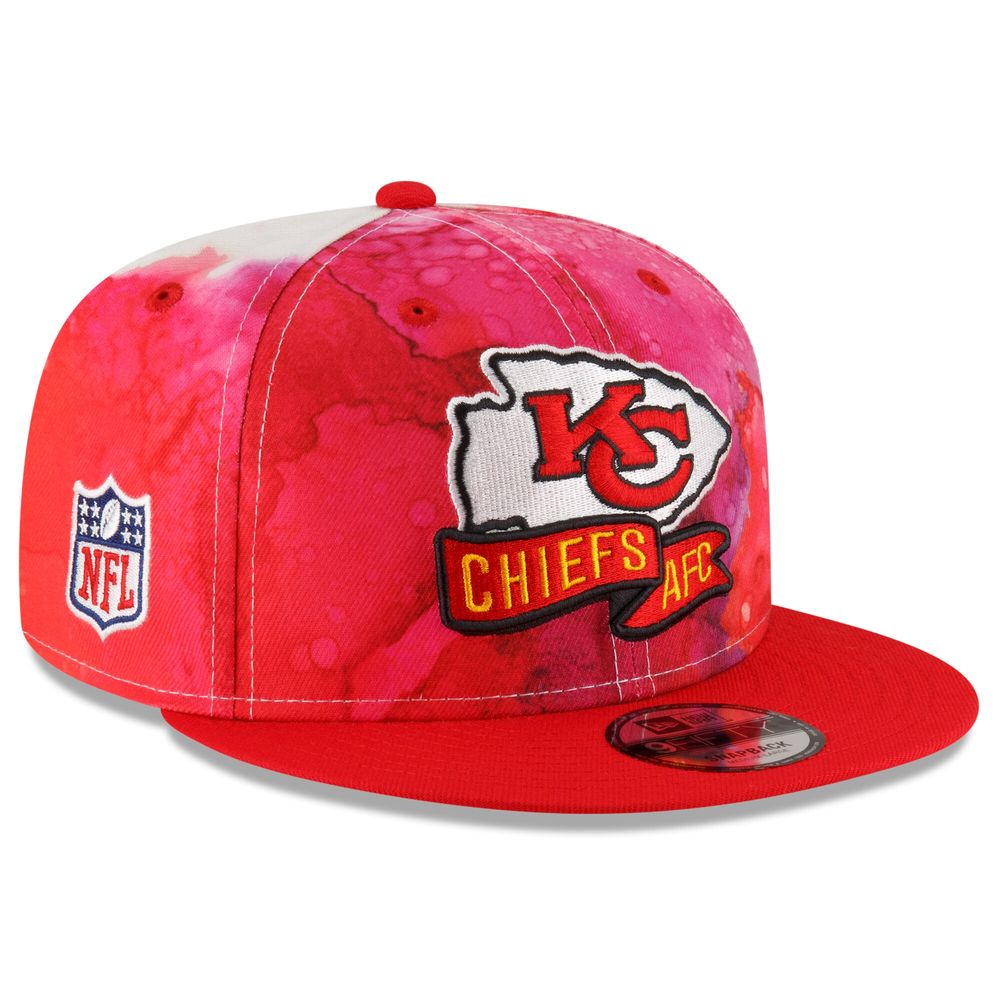 Men's New Era Red Kansas City Chiefs 2022 Sideline - 9FIFTY Ink Dye Snapback Hat