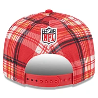 Casquette Snapback 9FIFTY New Era pour hommes des Kansas City Chiefs 2024 Sideline Statement rouge