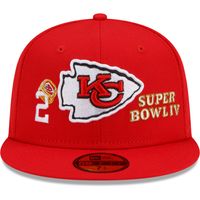 Men's New Era Red Kansas City Chiefs 2x Super Bowl Champions Count The Rings 59FIFTY - Fitted Hat