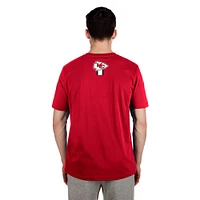 Men's New Era  Red Kansas City Chiefs 3rd Down High Density Print T-Shirt