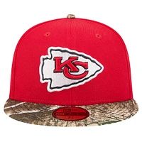 Men's New Era Red Kansas City Chiefs Active Two-Tone Camo 59FIFTY Fitted Hat