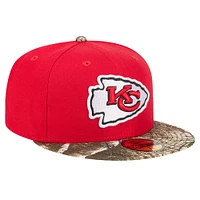 Men's New Era Red Kansas City Chiefs Active Two-Tone Camo 59FIFTY Fitted Hat