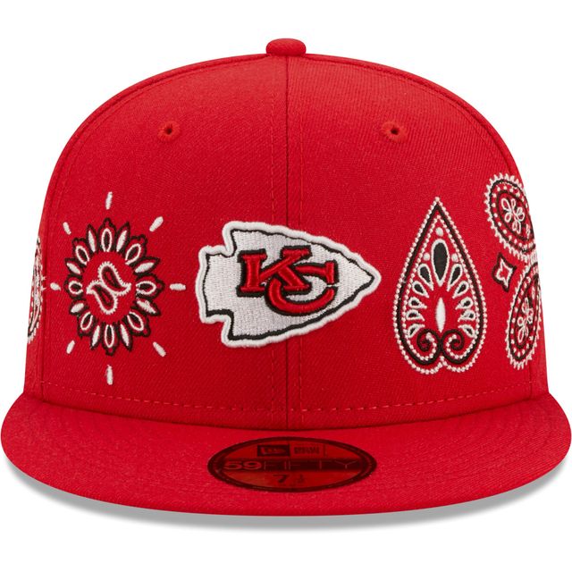 Bandana 59FIFTY des Chiefs de Kansas City New Era rouge pour homme - Casquette ajustée