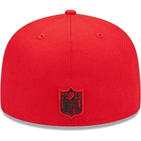 Men's New Era Red Kansas City Chiefs Camo Undervisor 59FIFTY Fitted Hat
