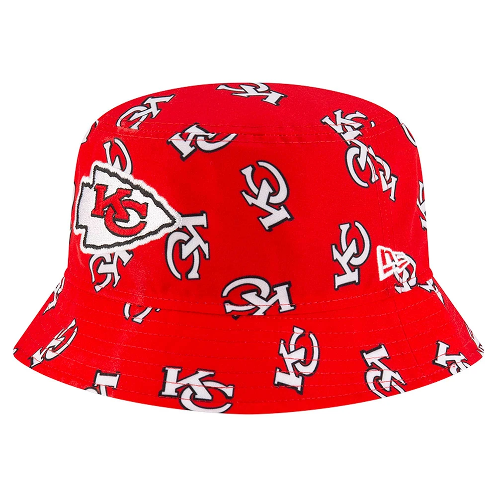 Men's New Era Red Kansas City Chiefs Originals Bucket Hat