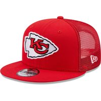 New Era Red Kansas City Chiefs Classic Trucker 9FIFTY Snapback Hat