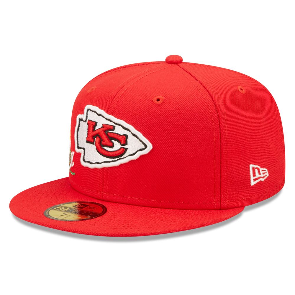 Men's New Era Red Kansas City Chiefs Crown 2x Super Bowl Champions 59FIFTY Fitted Hat