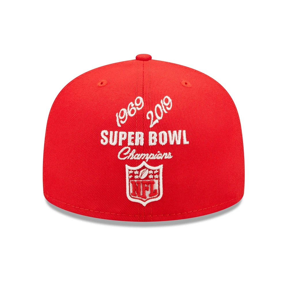 NWE CHEF RED NFL CROWN CHAMPS 59FIFTY HATMENHIC