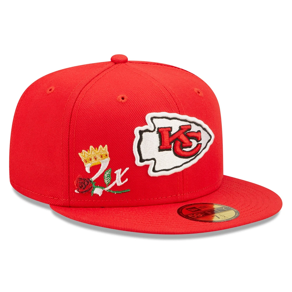 NWE CHEF RED NFL CROWN CHAMPS 59FIFTY HATMENHIC