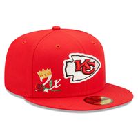 Men's New Era Red Kansas City Chiefs Crown 2x Super Bowl Champions 59FIFTY Fitted Hat