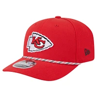 Casquette extensible à boutons-pression New Era rouge Kansas City Chiefs Gameday Multi Rope 9SEVENTY pour homme