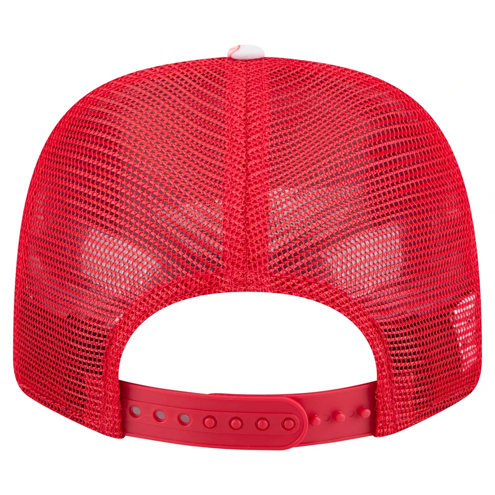 Men's New Era  Red Kansas City Chiefs Hula Trucker 9SEVENTY Adjustable Hat