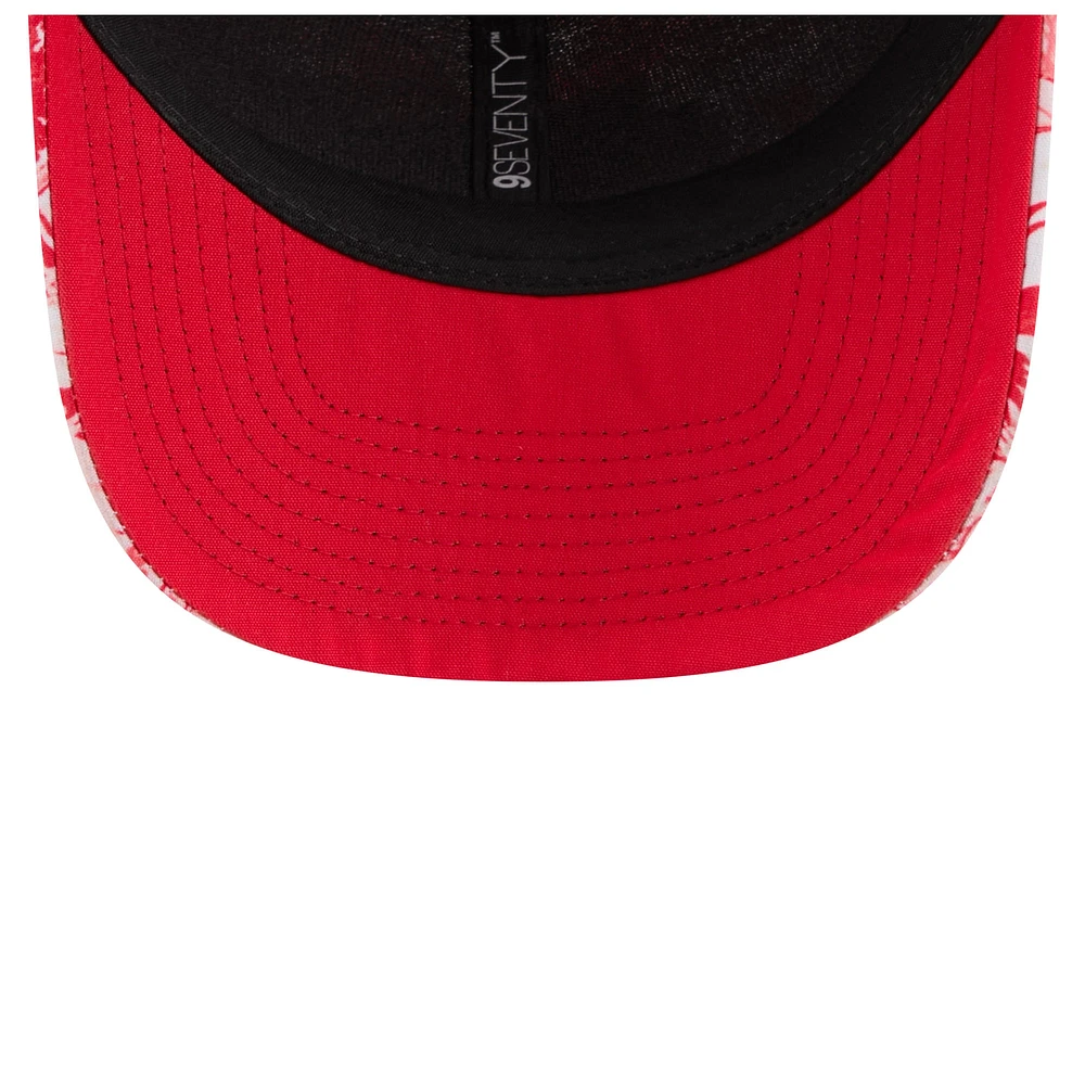 Men's New Era  Red Kansas City Chiefs Hula Trucker 9SEVENTY Adjustable Hat