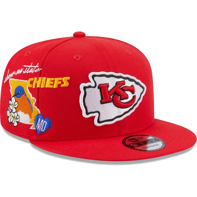 New Era Men's White, Red Kansas City Chiefs Sparky Original 9FIFTY