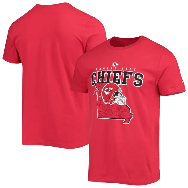 Lids Kansas City Chiefs New Era Current Raglan Long Sleeve T-Shirt - Red