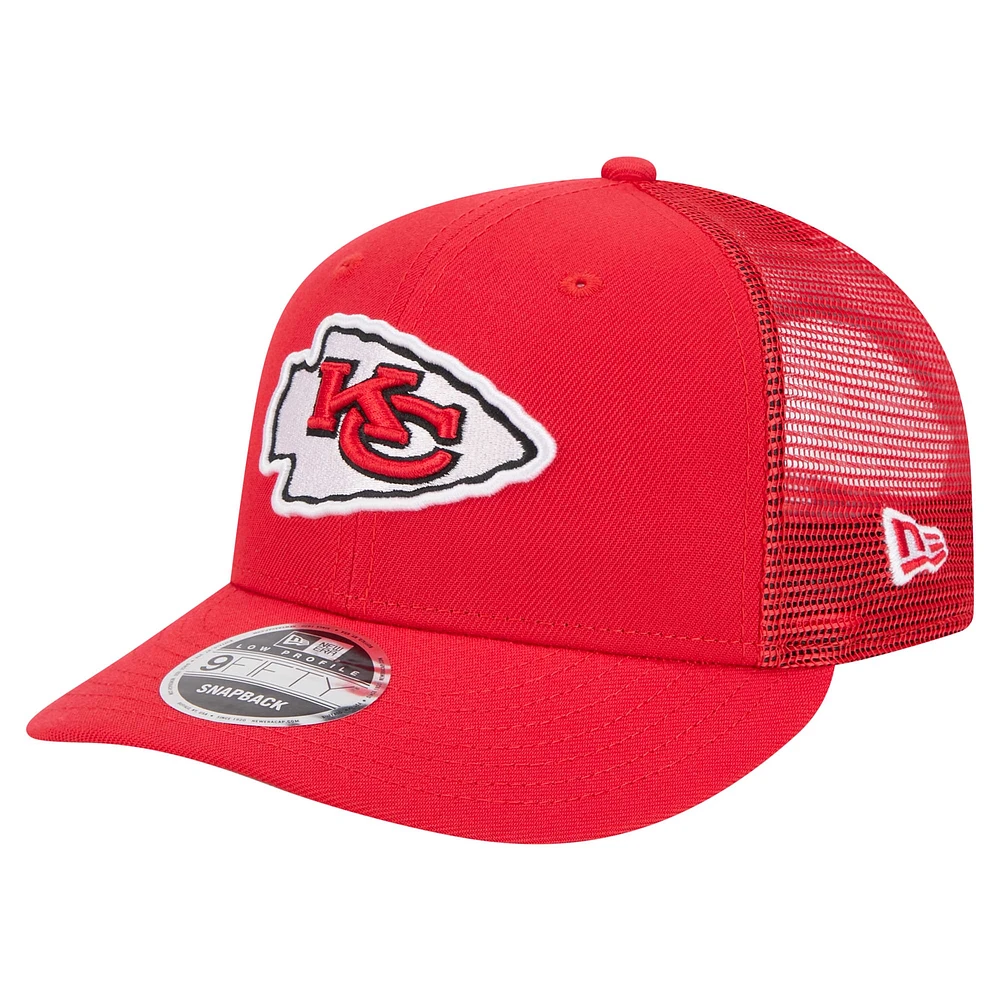 Casquette Snapback à profil bas 9FIFTY rouge Kansas City Chiefs de New Era pour homme