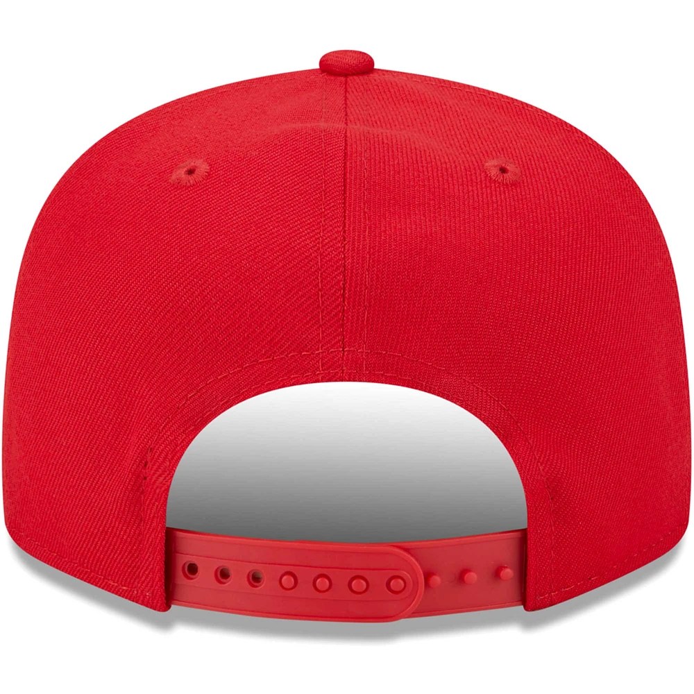 Men's New Era Red Kansas City Chiefs Main Script 9FIFTY Snapback Hat