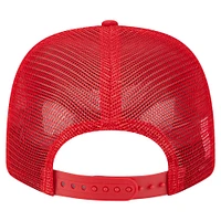 Casquette camionneur 9SEVENTY extensible à boutons-pression rouge New Era pour homme des Kansas City Chiefs