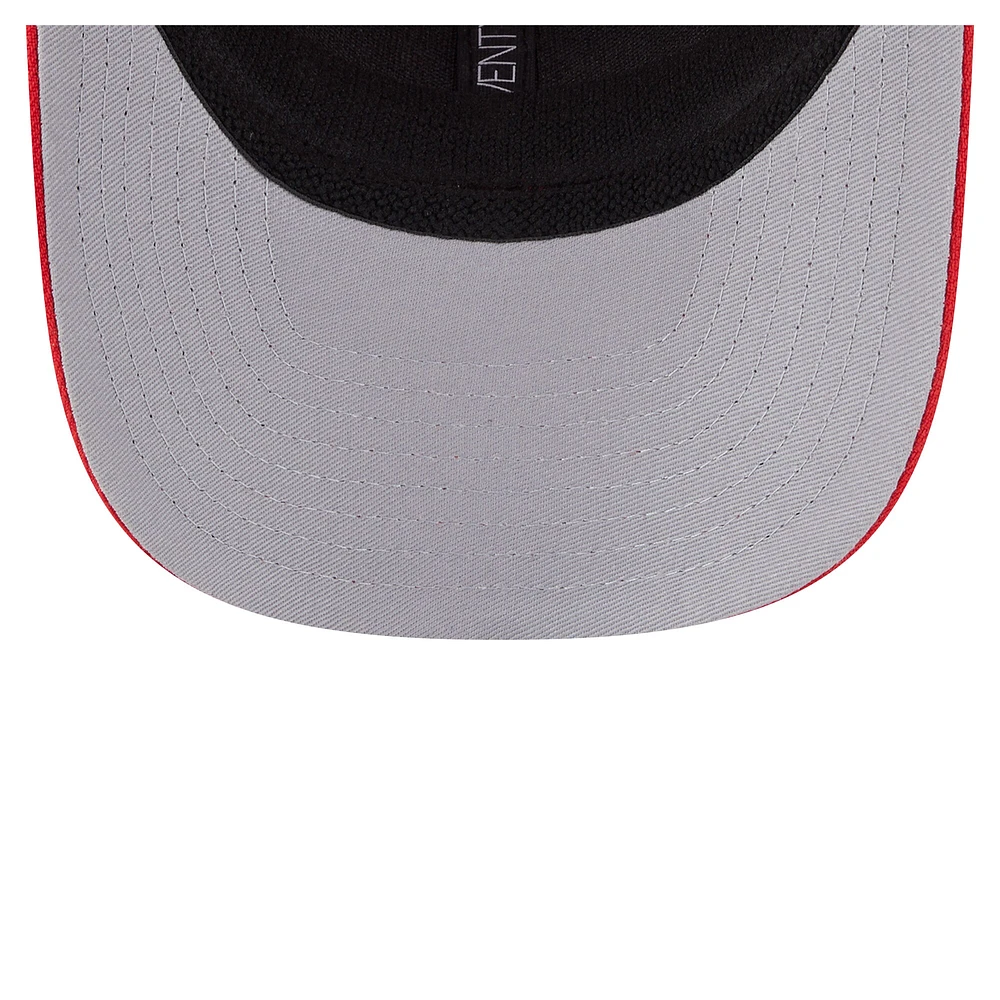 Casquette camionneur 9SEVENTY extensible à boutons-pression rouge New Era pour homme des Kansas City Chiefs