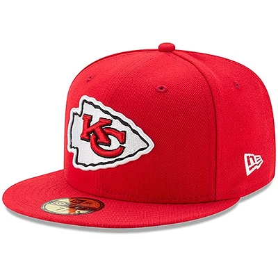 Men's New Era Red Kansas City Chiefs Omaha 59FIFTY Fitted Hat