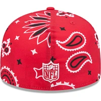 Men's New Era Red Kansas City Chiefs Paisley 59FIFTY Fitted Hat