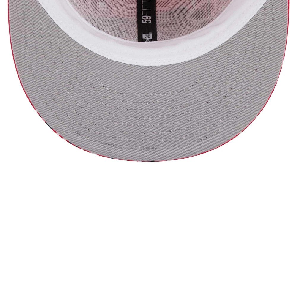 Men's New Era Red Kansas City Chiefs Paisley 59FIFTY Fitted Hat