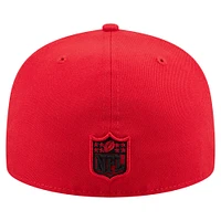 Casquette ajustée 59FIFTY rouge New Era Kansas City Chiefs State Stitch pour homme