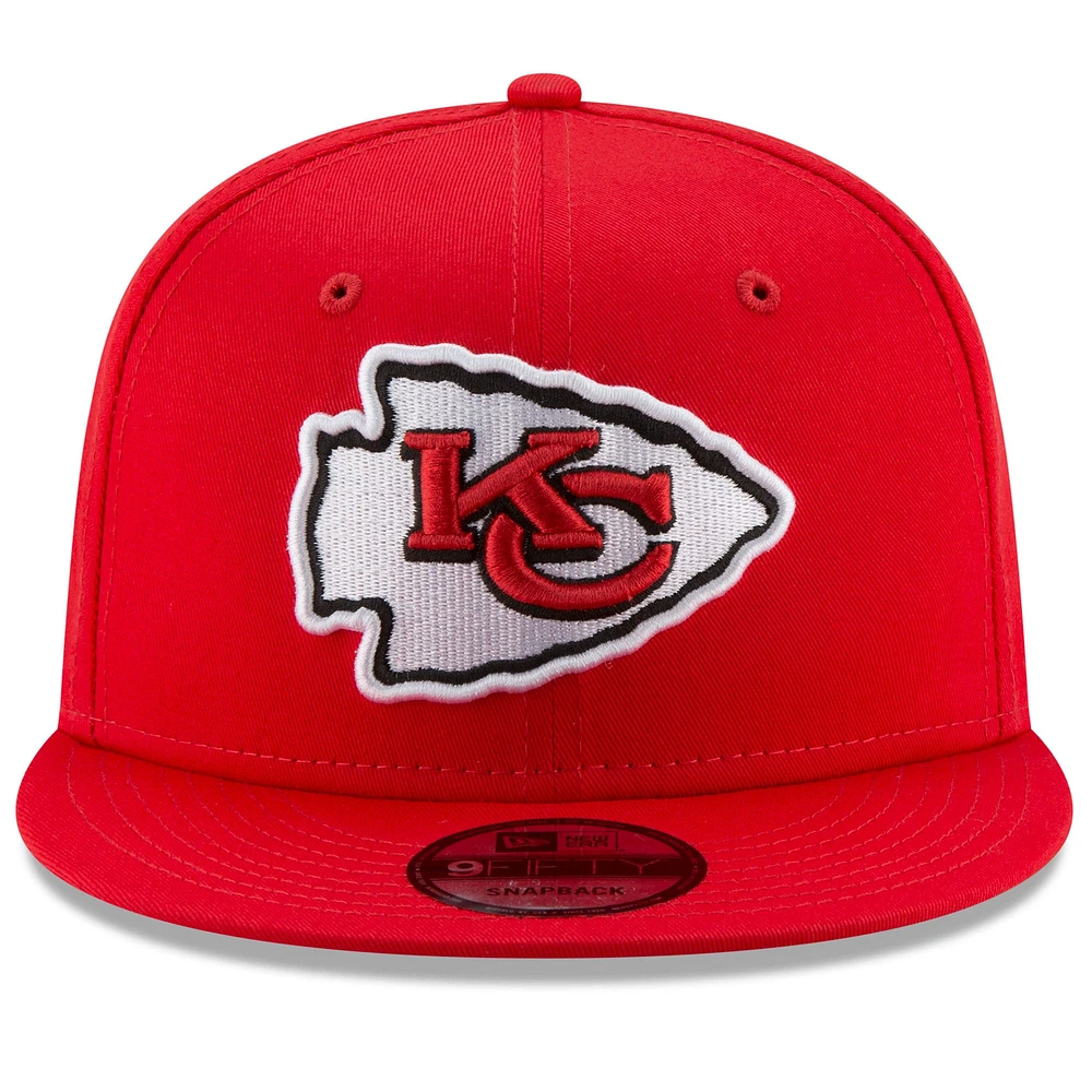 Men's New Era Red Kansas City Chiefs Super Bowl LIX Side Patch 9FIFTY Snapback Hat