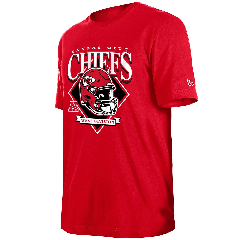 Men's New Era Red Kansas City Chiefs Team Logo T-Shirt