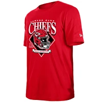 T-shirt rouge avec logo de l'équipe Kansas City Chiefs New Era pour homme