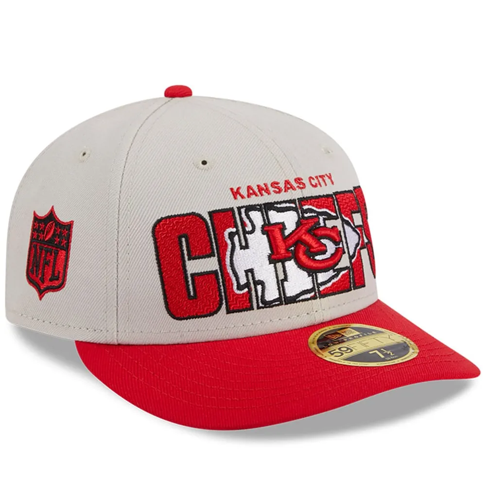 New Era Men's New Era Stone/Red Kansas City Chiefs 2023 NFL Draft Low  Profile 59FIFTY Fitted Hat