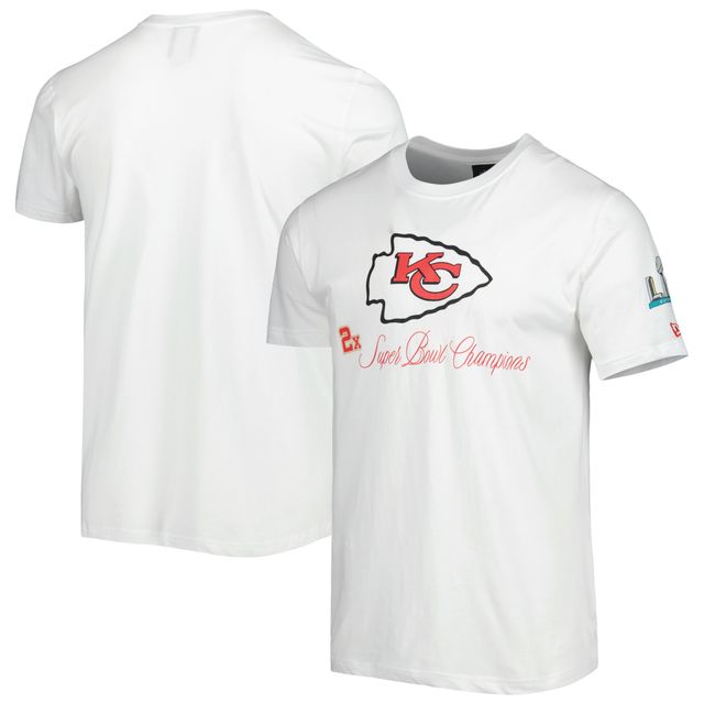 T-shirt pour homme New Era blanc Kansas City Chiefs Historic Champs