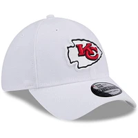 Casquette flexible principale 39THIRTY des Chiefs de Kansas City New Era pour hommes, blanche