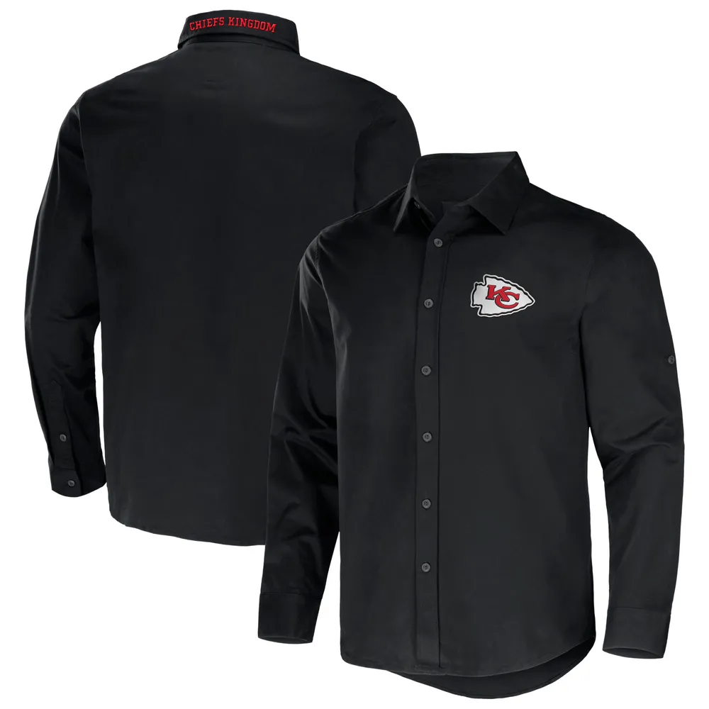 Lids Kansas City Chiefs NFL x Darius Rucker Collection by Fanatics  Convertible Twill Long Sleeve Button-Up Shirt - Black