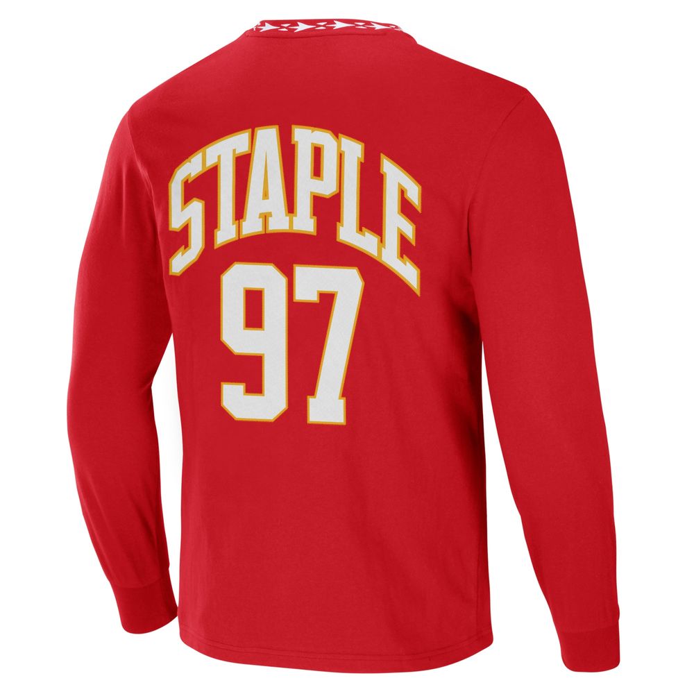 Men's NFL x Staple Red Kansas City Chiefs Core Team Long Sleeve T-Shirt