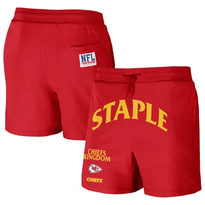 Kansas City Chiefs NFL x Staple Throwback Vintage Wash Fleece Shorts - Red