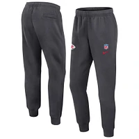 Pantalon Nike Anthracite Kansas City Chiefs 2024 Sideline Club pour homme
