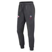 Pantalon Nike Anthracite Kansas City Chiefs 2024 Sideline Club pour homme
