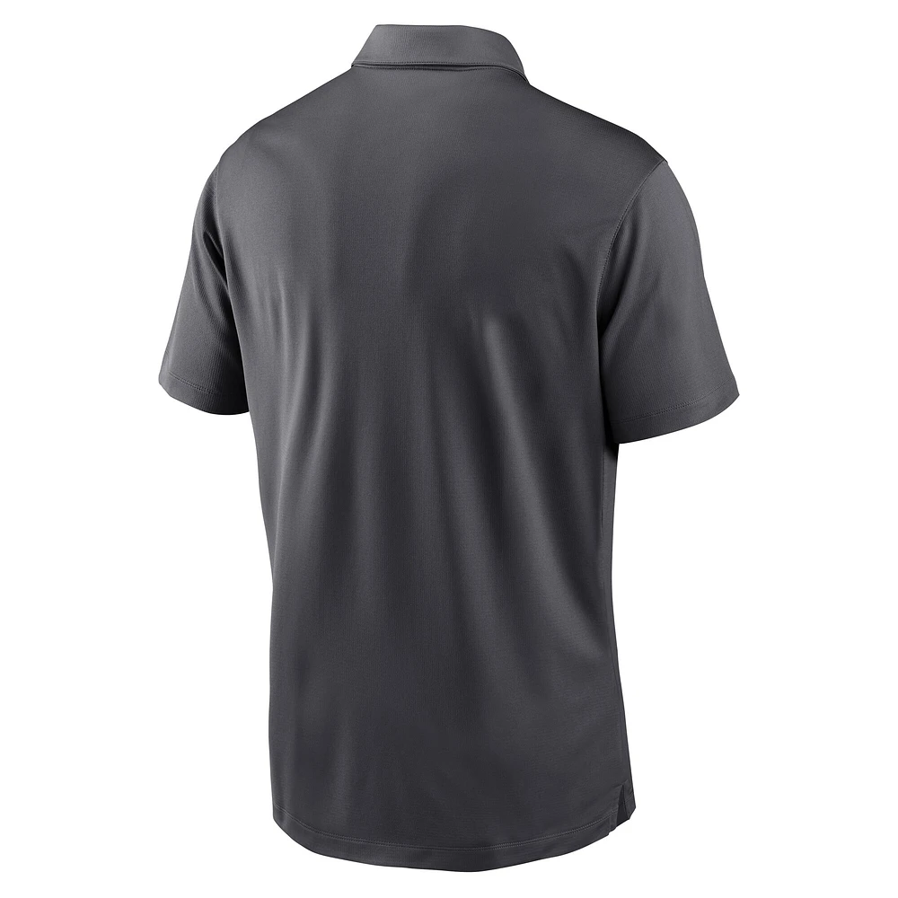 Polo Nike Anthracite Kansas City Chiefs pour homme