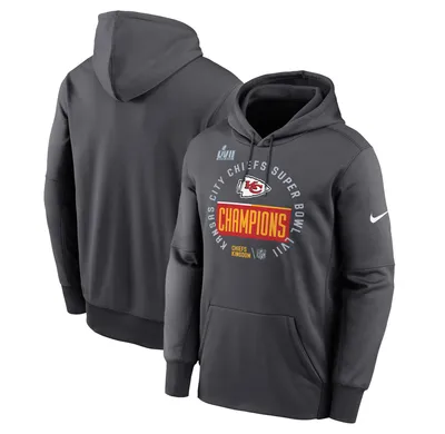 Kansas City Chiefs Nike Super Bowl LVII Champions Locker Room Trophy Collection Pullover Hoodie - Anthracite