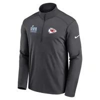 Men's Nike Black Kansas City Chiefs Pacer Half-Zip Top Size: Medium