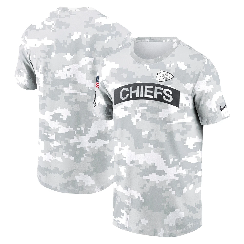 T-shirt Nike Arctic Camo Kansas City Chiefs 2024 Salute To Service Performance pour homme