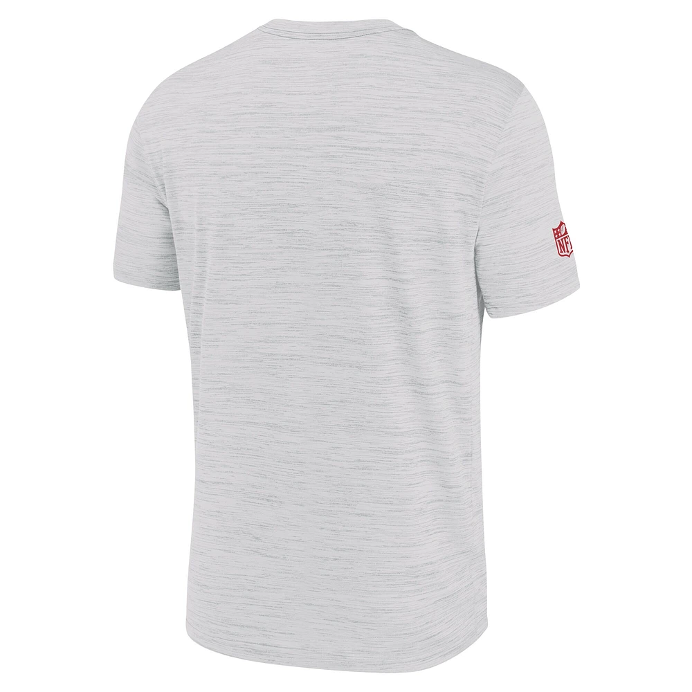 Men's Nike Ash Kansas City Chiefs Sideline Velocity Performance T-Shirt